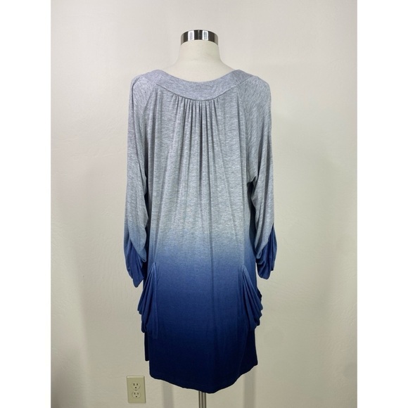 Mandarin Blue Resort Wear Ombré Swim Cover Up - Picture 3 of 12